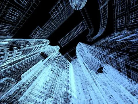 Abstract architecture Stock Illustration