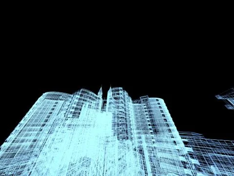 Abstract architecture Stock Illustration