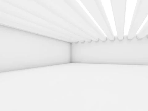 Abstract architecture interior background. 3D Stock Illustration