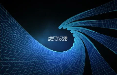Abstract architecture wireframe blueprint abstract background vector Illustrazione stock