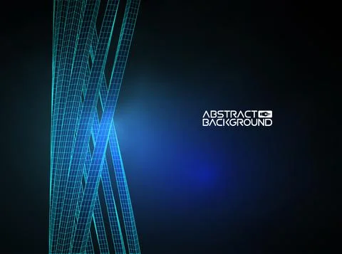 Abstract architecture wireframe blueprint abstract background vector Illustrazione stock