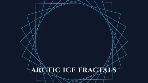 Abstract Arctic Ice Fractal Pattern Background | Modern Scientific Geometri.. Stock Footage 337655573