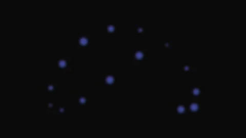 Abstract arrangement of glowing blue dots against a deep black background Stock Footage 339617458
