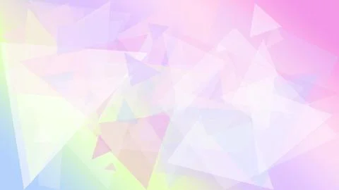 An abstract arrangement of translucent polygon triangles blends pastel blue.. Stock Illustration