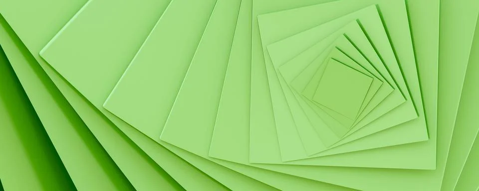 Abstract array of cubic geometric shape objects modern futuristic 3d rendering Stock Illustration