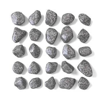 Abstract array made of rocks 3D Abstract array made of rocks 3D render ill... Stock Photos