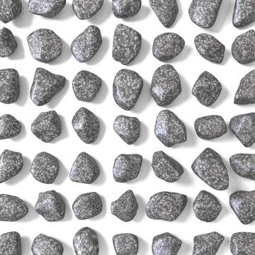 Abstract array made of rocks 3D Abstract array made of rocks 3D render ill... Stock Photos