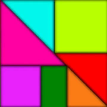 Abstract array of triangles and rectangles background. Stock Illustration