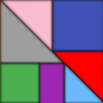 Abstract array of triangles and rectangles background. Stock Illustration