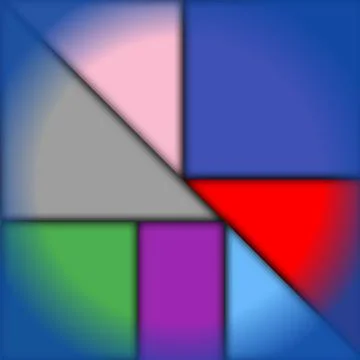 Abstract array of triangles and rectangles background. イラスト素材