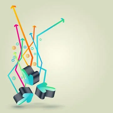 Abstract Arrow background element vector design. Business vector background.. Stock Illustration