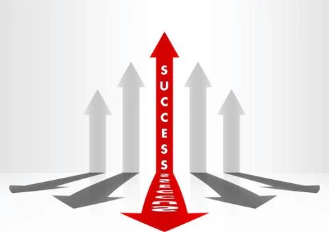Abstract arrow background successful concept Stock Illustration