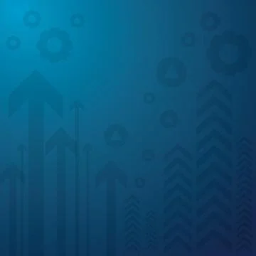 Abstract arrow on blue background. Stock Illustration