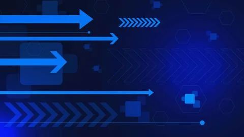 Abstract arrow for fast communication technology concept Stock Illustration
