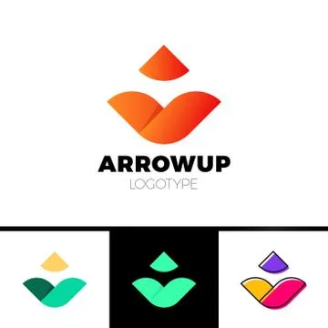 Abstract arrow icon design. Can be used as logo, corporate identity style, po Stock Illustration
