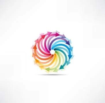 Abstract arrow icon Stock Illustration