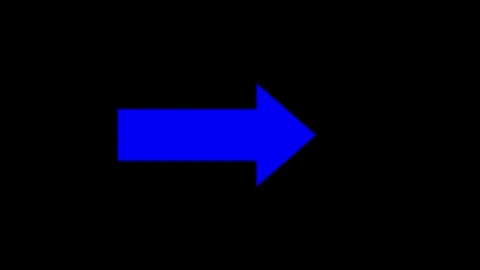 Abstract arrow icon right animation on black background. Stock Footage 337466808