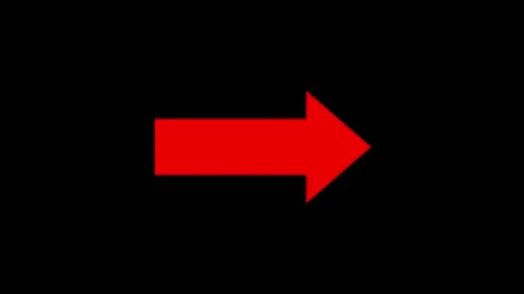 Abstract arrow icon right animation on black background. Stock Footage 337466809
