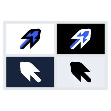 Abstract Arrow Icons Vector Set イラスト素材