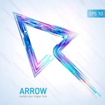Abstract arrow Stock Illustration
