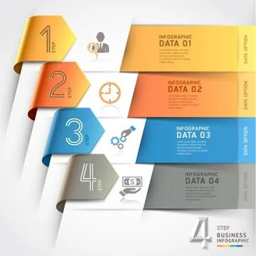 Abstract arrow infographics template. Vector illustration. can be used for wo Stock Illustration