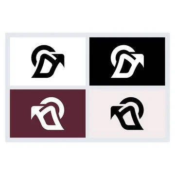 Abstract Arrow Logo Design Set イラスト素材