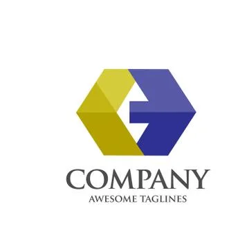 Abstract arrow logo design vector Stock Illustration