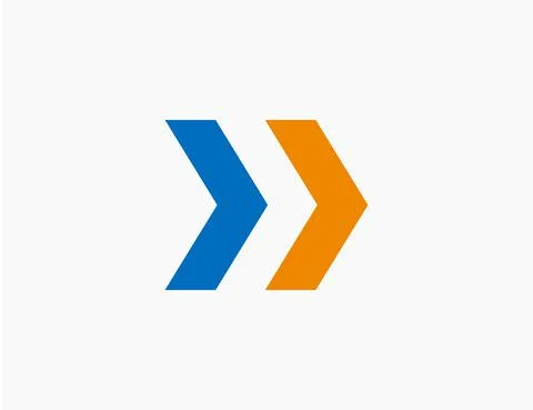 Abstract Arrow Logo Template Icon Vector Illustration Design Editable Resizab Stock Illustration