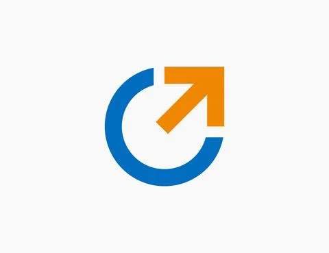 Abstract Arrow Logo Template Icon Vector Illustration Design Editable Resizab Stock Illustration