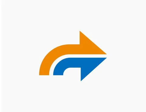 Abstract Arrow Logo Template Icon Vector Illustration Design Editable Resizab Stock Illustration
