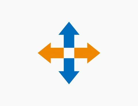 Abstract Arrow Logo Template Icon Vector Illustration Design Editable Resizab Stock Illustration