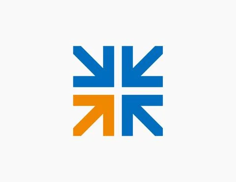 Abstract Arrow Logo Template Icon Vector Illustration Design Editable Resizab Stock Illustration