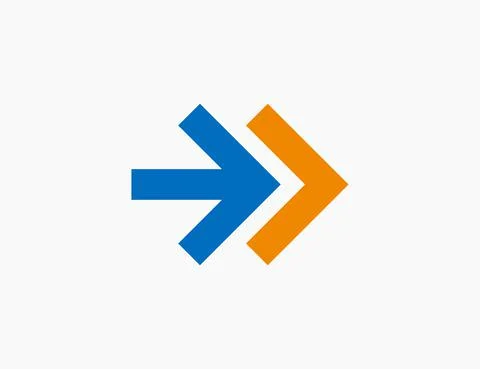 Abstract Arrow Logo Template Icon Vector Illustration Design Editable Resizab Stock Illustration