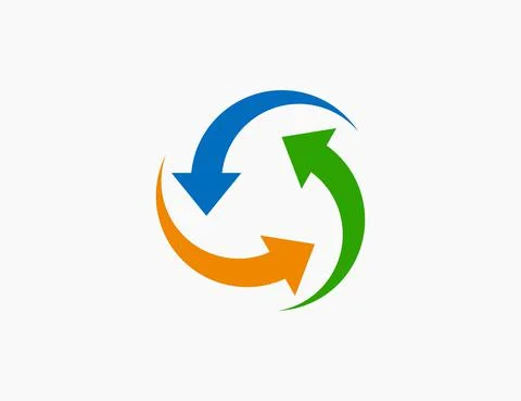 Abstract Arrow Logo Template Icon Vector Illustration Design Editable Resizab Stock Illustration