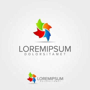 Abstract  arrow Logo Template. Stock-Illustration