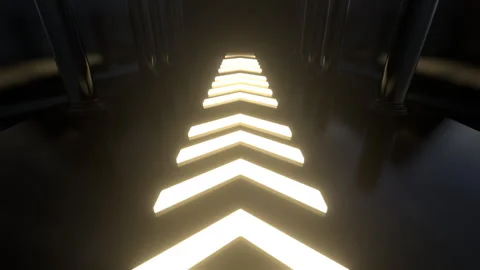 Abstract Arrow Neon Stock-Footage 279058783