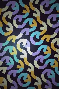 Abstract Arrow Pattern Dark Background Stock Photos