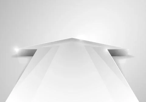 Abstract arrow pointing ahead Stock Illustration