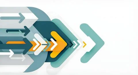 Abstract arrow shapes background, forward motion, direction, business growt.. Stock Illustration