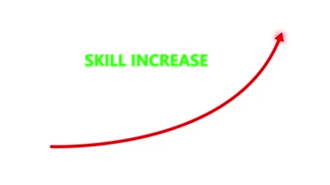 Abstract arrow skill increase symbol animation. Stock-Footage 334366681