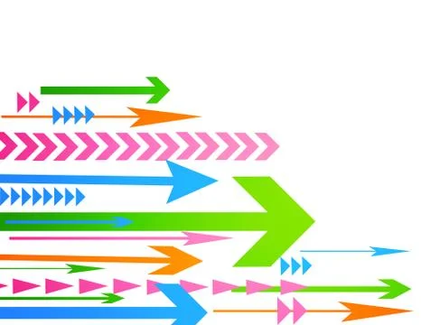 Abstract arrow vector illustration Stock Illustration