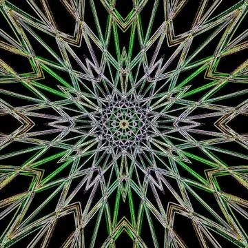 Abstract arrow weapon with circle mandala Stock Illustration