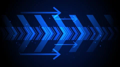 Abstract arrows and chevrons moving across background speed progress direct.. Stock Footage 339277030