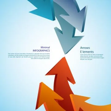 Abstract arrows. detailed Stock Illustration