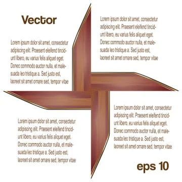 Abstract arrows for infographics. Vector Stock Illustration