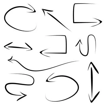 Abstract arrows on a white background Stock Illustration