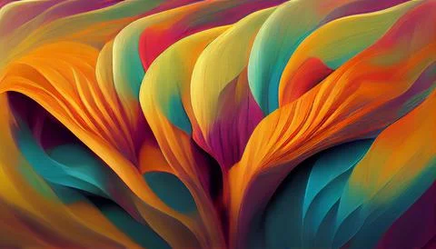 Abstract art background with dynamic and wave effect Stock Illustration
