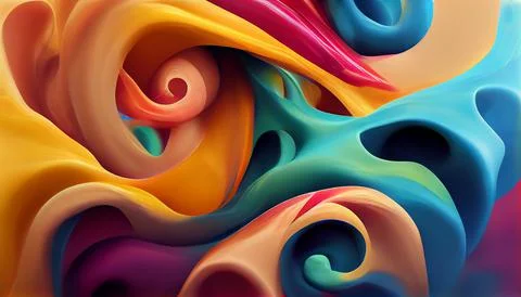 Abstract art background with dynamic and wave effect Stock Illustration