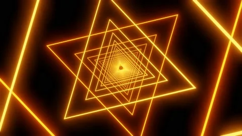 Abstract art background, flight forward through buddhism sign corridor, 4K Stock Footage 147925172