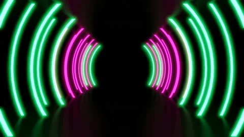 Abstract art background, flight forward through buddhism sign corridor, 4K Stock Footage 147925225